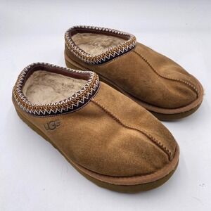 UGG Tasman Suede Slippers Womens 9 Chestnut Brown Tasman Braid 5955 Cozy Comfort